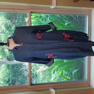 Style House Denim Dress 1X